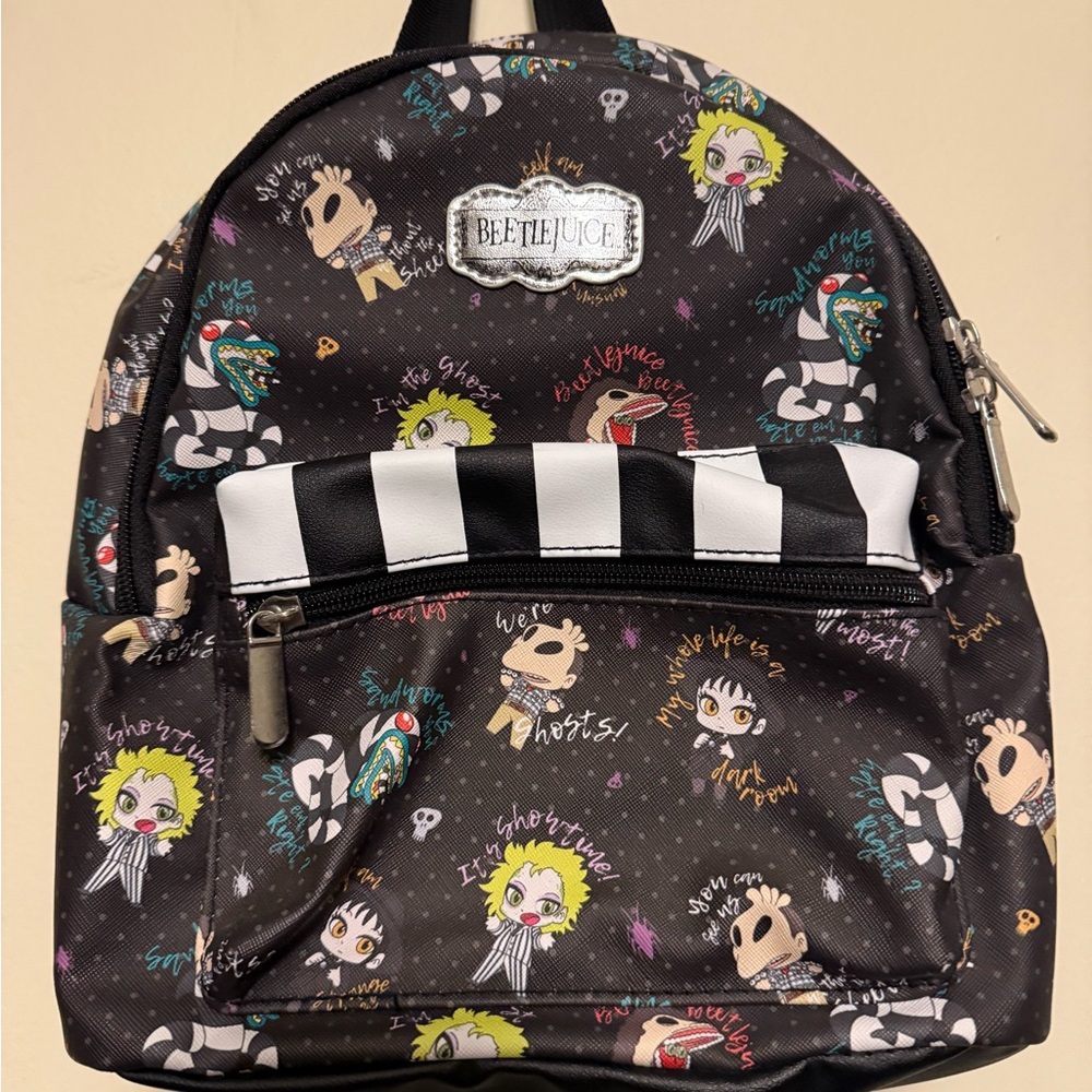 Cute anime style Beetlejuice Backpack
